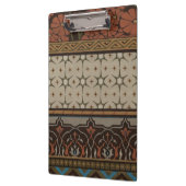 Heirloom Textil mit dekorativen Mustern Klemmbrett (Links)