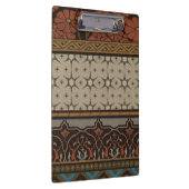 Heirloom Textil mit dekorativen Mustern Klemmbrett (Rechts)