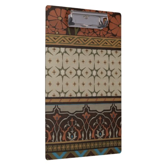 Heirloom Textil mit dekorativen Mustern Klemmbrett (Rechts)