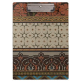 Heirloom Textil mit dekorativen Mustern Klemmbrett (Vorderseite)