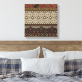 Heirloom Textil mit dekorativen Mustern Leinwanddruck (Insitu (Schlafzimmer))