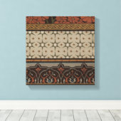 Heirloom Textil mit dekorativen Mustern Leinwanddruck (Insitu (Holzboden))