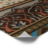 Heirloom Textil mit dekorativen Mustern Poster (Ecke)