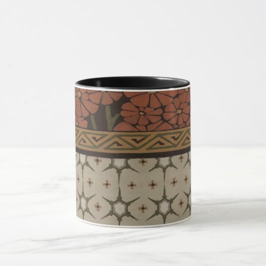 Heirloom Textil mit dekorativen Mustern Tasse (Zentrum)