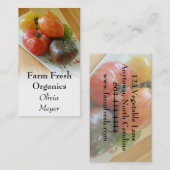 Heirloom-Tomate-Visitenkarten Visitenkarte (Vorne/Hinten)