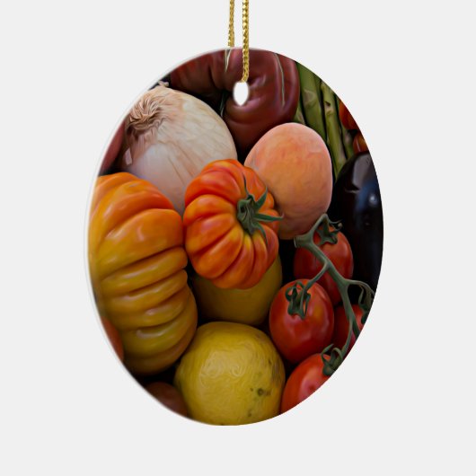 Heirloom Tomaten Keramik Ornament (Rechts)