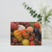 Heirloom Tomaten Postkarte (Stehend Vorderseite)