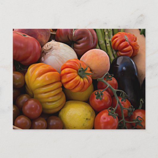 Heirloom Tomaten Postkarte (Vorderseite)