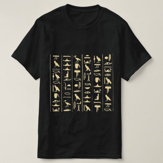Heiroglyphischer egyptischer T - Shirt (Design vorne)