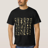 Heiroglyphischer egyptischer T - Shirt (Vorderseite)