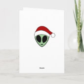 Heiry Christmas Earthling Feiertagskarte (Rückseite)