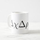 Heisenberg Ungewissheitsprinzip 2 Kaffeetasse (Vorderseite Links)