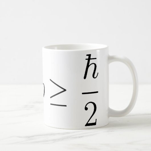 Heisenberg Ungewissheitsprinzip 2 Kaffeetasse (Rechts)
