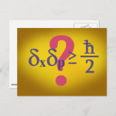 Heisenberg-Unsicherheitsgrundsatz Postkarte (Vorne/Hinten)