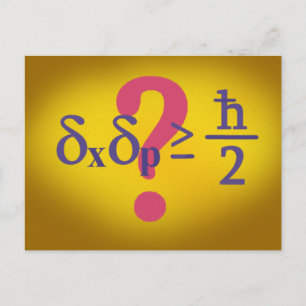 Heisenberg-Unsicherheitsgrundsatz Postkarte
