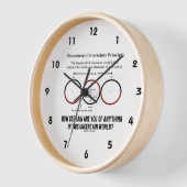 Heisenbergs Grundsatz der Unsicherheit Physik-Spaß Uhr (Winkel)