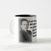 Heisenbergs Hausaufgaben-Ungewissheit Zweifarbige Tasse (Vorderseite Links)
