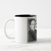 Heisenbergs Hausaufgaben-Ungewissheit Zweifarbige Tasse (Links)