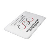 Heisenbergs Ungewissheits-Prinzip-Physik-Spaß Badematte (Schrägansicht)