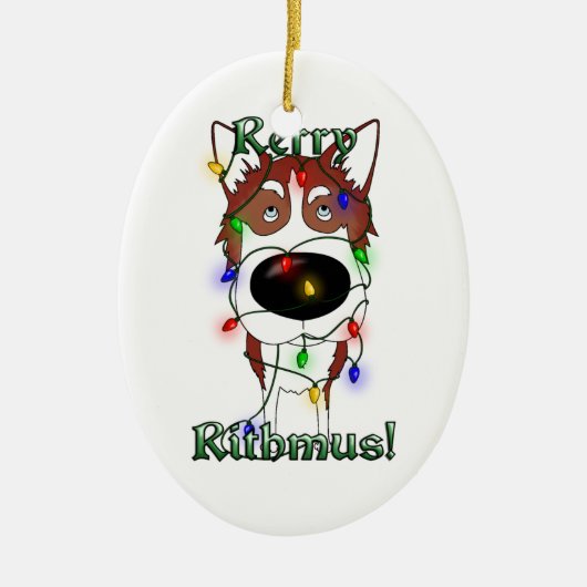 Heiser - Weihnachtslichter Keramikornament (Vorne)