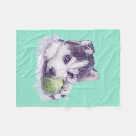 Heisere Blues Fleecedecke (Vorderseite (Horizontal))