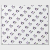 Heisere Blues Geschenkpapier (Flach)