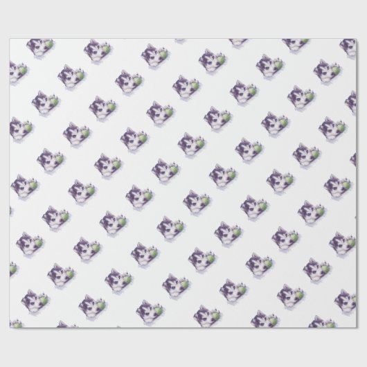 Heisere Blues Geschenkpapier (Flach)