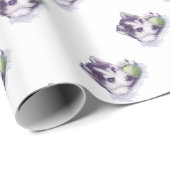 Heisere Blues Geschenkpapier (Rolleneckpunkt)