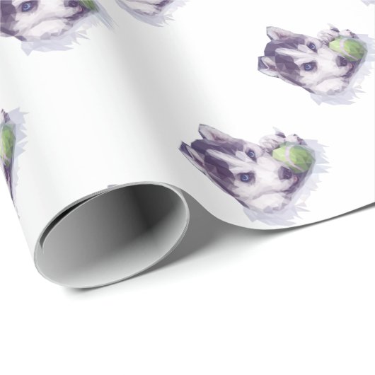 Heisere Blues Geschenkpapier (Rolleneckpunkt)