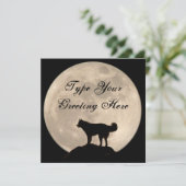 Heisere Einladungs-personalisierte Einladung (Stehend Vorderseite)