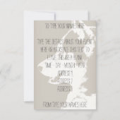 Heisere Einladungs-personalisierte sibirischer Einladung (Rückseite)