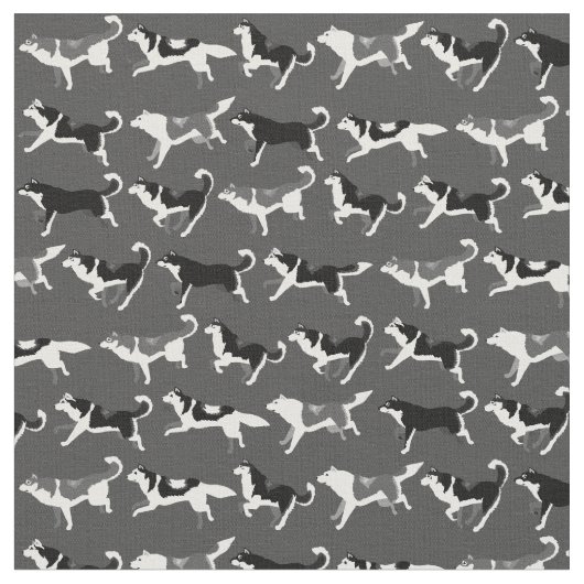 Heisere Gewebe-Husky-Gewebe-Hundegewebe Stoff (Nahaufnahme)