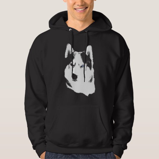 Heisere Hoodie-Wolf-Kunst-mit Kapuze Hoodie (Vorderseite)