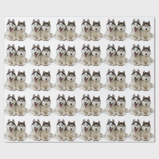 Heisere Hunde Geschenkpapier (Flach)