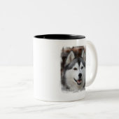 Heisere Hundekaffee-Tasse Zweifarbige Tasse (VorderseiteRechts)