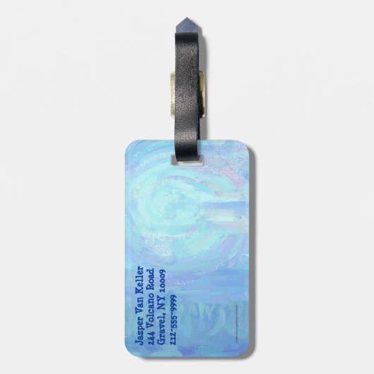 Heisere Muster Gepäckanhänger (Rückseite vertikal)