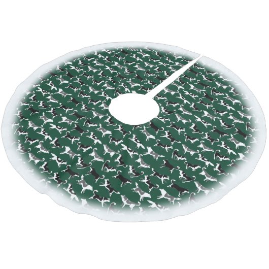 Heisere Polyester Weihnachtsbaumdecke (Schrägansicht)