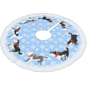 Heisere Polyester Weihnachtsbaumdecke (Schrägansicht)