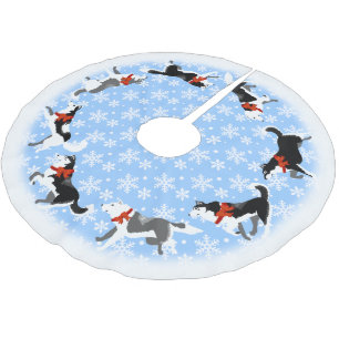 Heisere Polyester Weihnachtsbaumdecke