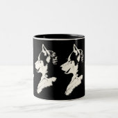 Heisere Tassen-Kaffeetasse-coole sibirischer Zweifarbige Tasse (Mittel)