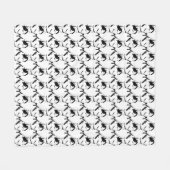 Heisere umfassende Husky-Schlitten-Hundedecken Fleecedecke (Vorderseite (Horizontal))