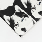 Heisere umfassende Husky-Schlitten-Hundedecken Fleecedecke (Ecke)