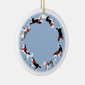 Heisere Verzierungs-personalisierte Keramik Ornament (Rechts)