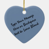 Heisere Verzierungs-personalisierte Keramikornament (Hinten)