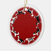 Heisere Verzierungs-personalisierte Keramikornament (Links)