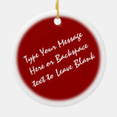 Heisere Verzierungs-personalisierte Keramikornament (Hinten)