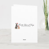 Heisere Weihnachtskarten Feiertagskarte (Rückseite)