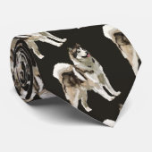 Heiserer Hund Digital, die Krawatte zeichnet (Gerollt)