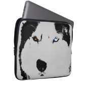 Heiserer Laptop-Kasten-sibirischer Husky mustert Laptopschutzhülle (Vorne Rechts)