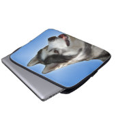 Heiserer Laptop-Kasten-sibirischer Husky mustert Laptopschutzhülle (Vorne Knopf)